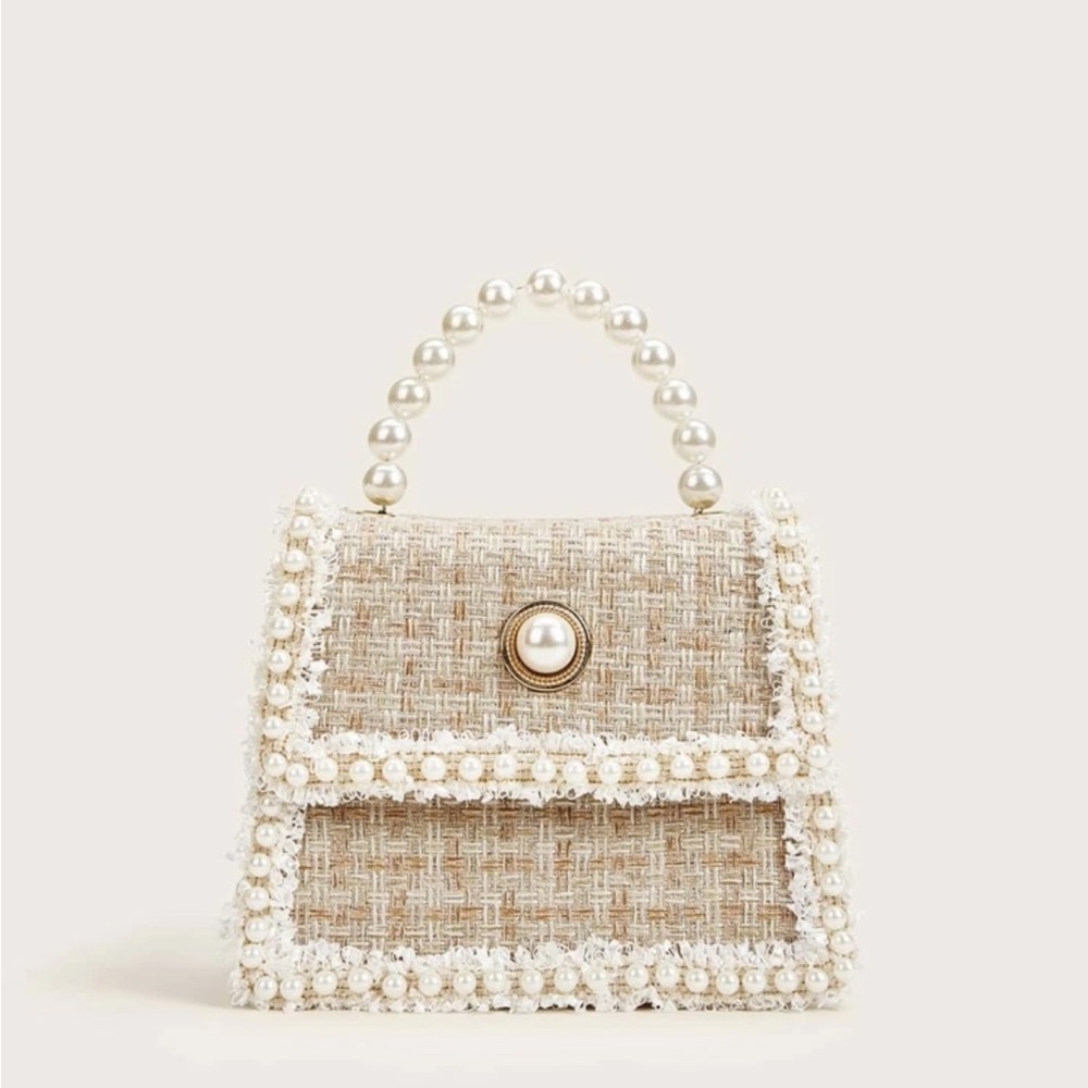 Mini Pearl Tweed Purse